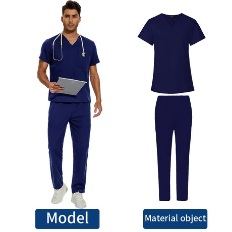 High Quality Unisex Scrubs Uniform Nurse Suit Pet Beauty Shop Medical Sets Spa Uniforms Womens Scrub Sets Work Wear Oversized