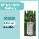 Baofeng UV-82 Battery 2800/3800/4200 mAh Enlarge for Walkie Talkies UV82 Plus UV-8D UV-82WX Original Ham Radios BL-8 Accessories