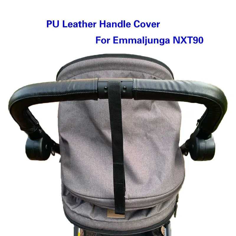 Baby Stroller Leather Armrest Handle Cover For Emmaljunga NXT90  Bumper  Protective Covers Pram Accessorie