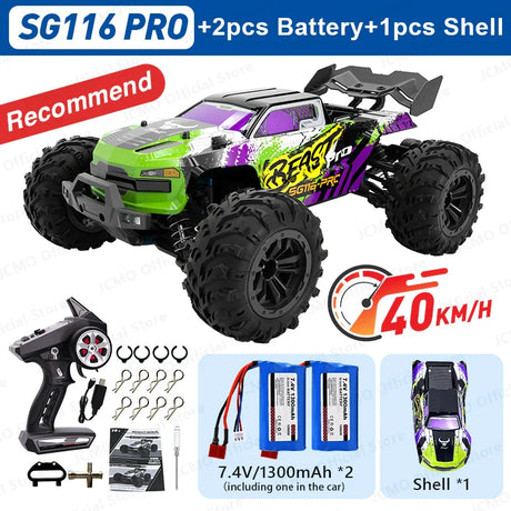 ZLL SG116 MAX RC Car Brushless 4WD RC Car 80KM/H Professional Racing Car 2.4G High Speed Off-Road Drift Cars Remote Control Toys