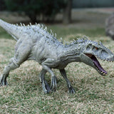 Oenux New 34x8x18cm Jurassic Indominus Rex Action Figures Open Mouth Savage Tyrannosaurus Dinossauro World Animals Model Kid Toy