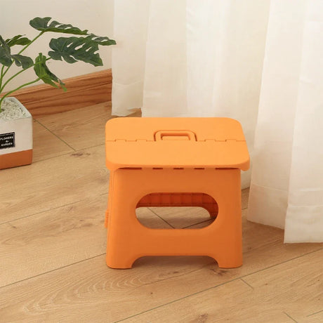 Portable Plastic Folding Stool for Kids Outdoor Hiking Fishing Foldable Stool Chair Children's Stool Stepstool with Handle