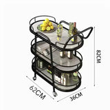 Mobile Small Coffee Table Carts Dining Cart European Tea Truck High-end Beauty Cart Wine Simple Hotel Kitchen Islands Trolleys