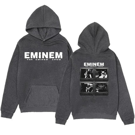 Plus Size Rapper Eminem Music Album Hoodies World Gift for Fan Graphic Hoodie Men Women Hip Hop Oversized Sweatshirt Streetwear