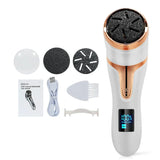 Rechargeable Electric Foot File Electric Pedicure Sander IPX7 Waterproof 2 Speeds Foot Callus Remover Feet Dead Skin Calluses