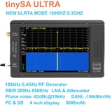 New Tiny Spectrum Analyzer TinySA ULTRA 4" Display 100kHz To 5.3GHz With 32GB Card Version V0.4.5.1 Network Internal Lan Tester