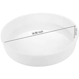 14in Round Deep XL Large Tray Mold, Shiny Silicone Tray Board Table Clock Mold For DIY Epoxy Resin Casting