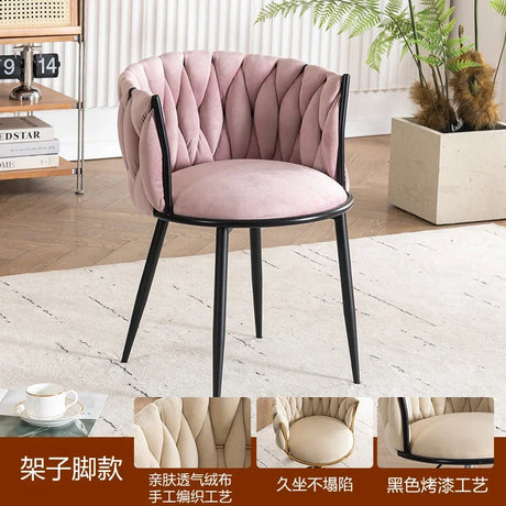 Adjustable Swivel Makeup Chair Living Room Dining Chair Bedroom Dressing Table Rotating Backrest Makeup Chairs Manicure Stools