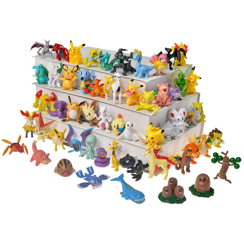 20-100Pcs 4-6 Cm Anime Pokemon Big Figure Toy Pikachu Action Figure Model Ornamental Decoration Collect Toys For Children's Gift