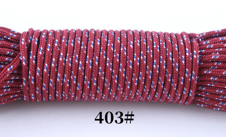 Yooupara Paracord 3mm 100FT 50FT Rope 1 Strand Paracorde cord Outdoor Survival  Equipment 40 Colors Wholesale