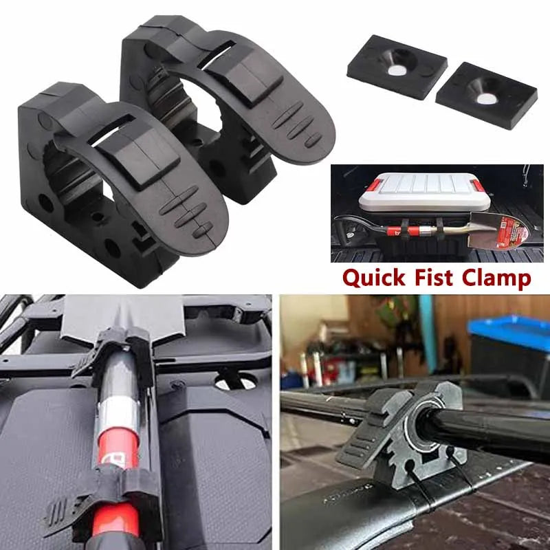 Quick Fist Clamp for Mounting Equipment Tools Auto Offroad Truck Trailer RV Boat ATV UTV Home Accessories 1.18in-1.42in Diameter