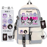 Sanrio Anime Kuromi Backpacks for Children Kawaii Toys Mochilas Aestethic Bag Student Campus Backpack Boys Girls Gifts