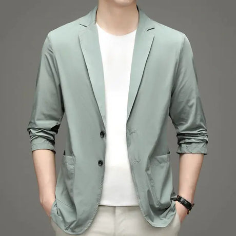 Men's 2023 New Ice silk Lightweight Spring And Summer Thin Men's Blazer Casual Men's Suit Jacket