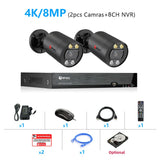 Surveillance Camera System 4K Video Recorder Nvr 8CH Home Outdoor Security Cctv Kit  Security Protection Poe Ip Cameras