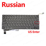 New A1286 Keyboard For MacBook Pro 15" A1286 Replacement Keyboard US UK ES FR RU DE HU KR PT DK NO 2009 2010 2011 2012