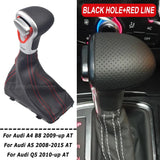 For Audi A4 B8 A5 Q5 2009 2010 2011 2012-2014 Car Automatic Shift Lever Gear shift knob Gaiter Boot Leather Cover