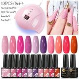 Mtssii  13/16Pcs Gel Nail Polish Set With 36W UV Lamp Dryer Manicure Kit Semi Permanent Soak Off Base Top Coat Nail Art UV Gel