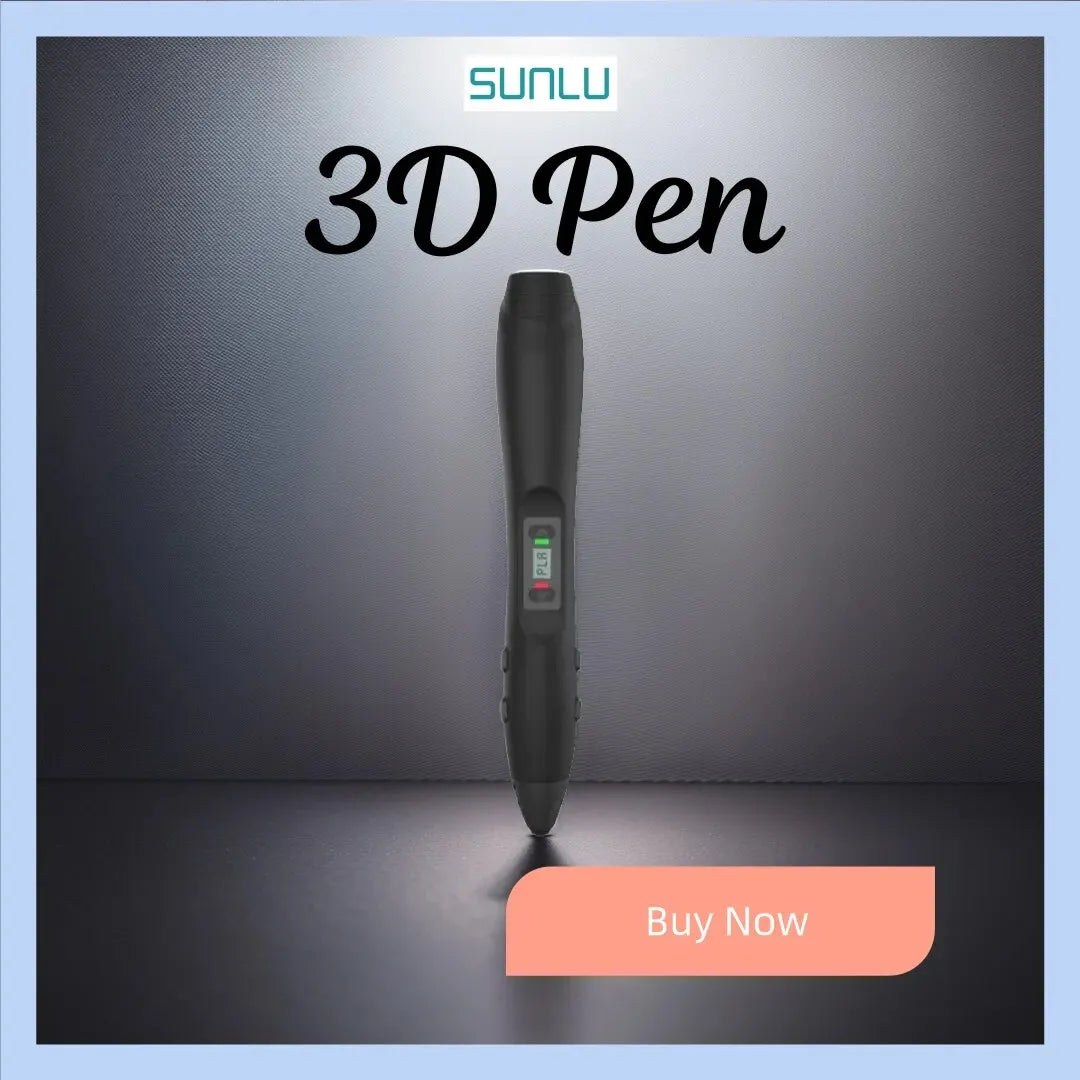 SUNLU SL300 Plus 3D Pen - Colorful Creative Tool for Kids with LCD Display and Multiple Filament Compatibility