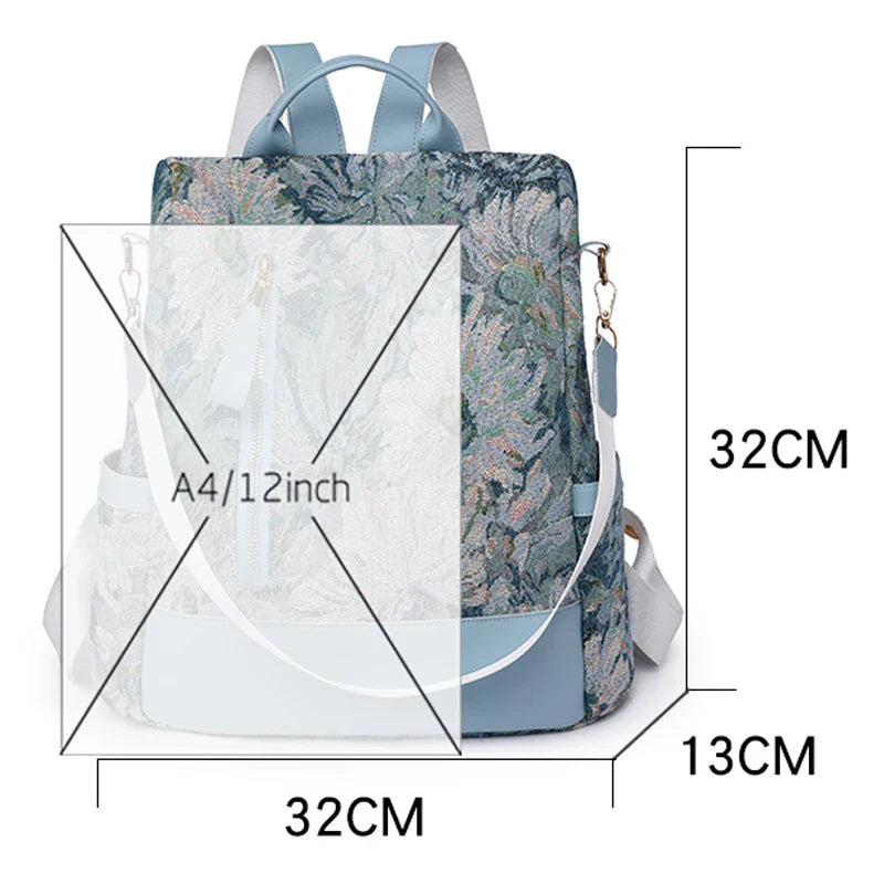 New Multifunction Backpack Women Waterproof Oxford Bagpack Female Anti Theft Backpacks for School Teenagers Girls 2023 Sac A Dos