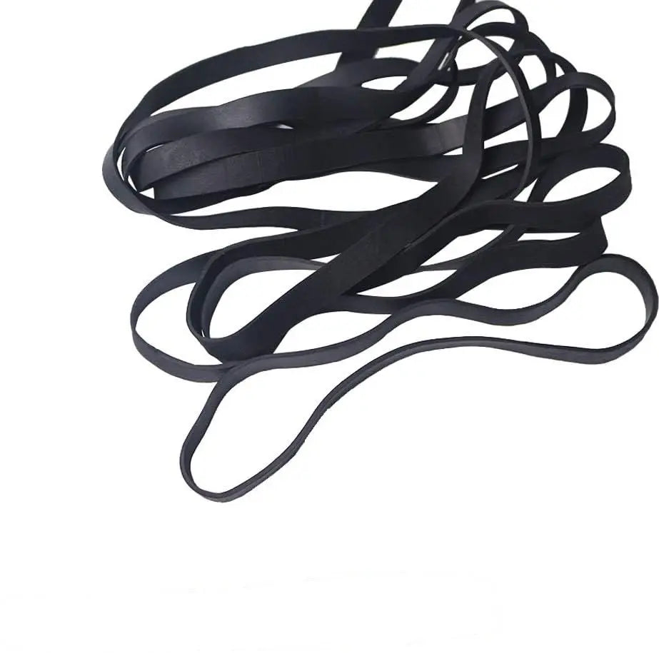 Flat Length 14cm Black Elastic Rubber Band Heavy Duty Strong Large Industrial Packing Tie