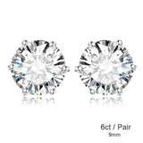 JewelryPalace Moissanite D Color Total 0.6ct 1ct 2ct 3ct 4ct 6ct S925 Sterling Silver Stud Earrings for Woman