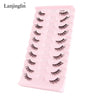 Half Eye Lashes 2/20 Boxes Natural Long Wholesale 3D Mink Lashes Clear Band Eyelash Extensions Makeup Tools Faux Cils maquillaje