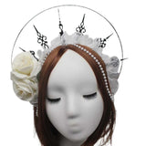 Gorgeous Sun Godmother's Crown Lolita KC Notre Dame Virgin Mary Halo Princess Queen Pope Tiara Headband