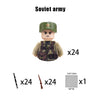 New WW2 Military Building Block Germany US British French Soviet Italian Action Figure Soldier Army Weapon Bricks Kids War Toys