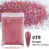 50g Holographic Glitter Powder Resin Art Glitter Laser  Nail Glitter Flakes Hexagon Shape Sparkly Sequins Resin DIY Accessories