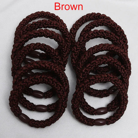 10Pcs Korean Strong Women Hair Scrunchies Girls Elastic Hair Rubber Bands Ponytail Hair Holders/Gum /Tie Accessories