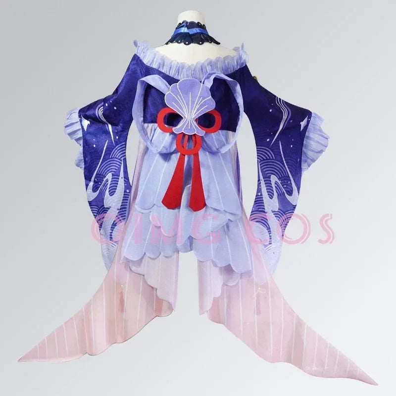 Sangonomiya Kokomi Cosplay Costume Genshin Impact Uniform Wig Anime Chinese Style Halloween Costumes Game