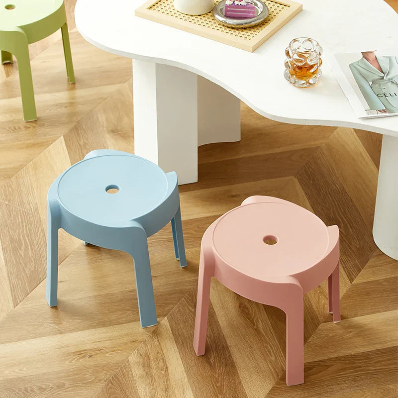 Household Small Bench Children Low Stool Adult Chair Living Room Coffee Table Plastic Toilet Non Slip Shower Stool