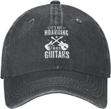 Guitar Lovers Hat It's Not Hoarding If It's Guitars Hat Trucker Hats Baseball Cap Adjustable Sports Unisex Caps