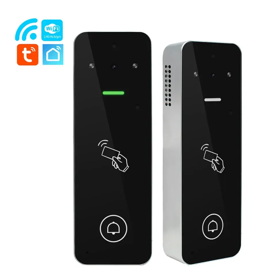 TuyaSmart WiFi Video Intercom Access control System Keypad Fingerprint With Doorbell for Villa apartment Outdoor Metal Case IP65