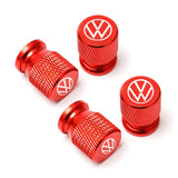 Car Wheel Tire Valve Steering Wheel For Volkswagen Tiguan VW GTI TOURAN GOLF POLO Metal Wheel Tire Valve Caps