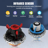 Infinity Nado 3 Original Electronic Boxing Bear Infrared Controller Gyro Metal Ring Spinning Top Auto-Spin Kids Anime Toy