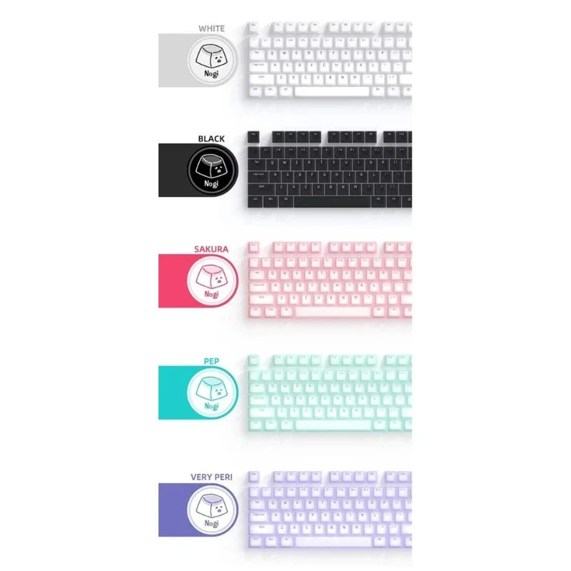 104 Keys Keycaps ABS Silicone Backlights Cap Set for 21/61/87/104/108 Keys Mechanical Keyboard Replacement Keycap Dropshipping