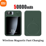 Xiaomi 100000mAh Wireless Magnetic Power Bank Magsafe50000mAh Wireless Fast Charging Thin Portable Waterproof Free Shipping