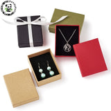 12pcs Cardboard Jewelry Set Gift Box Ring Necklace Bracelets Earring Gift Packaging Boxes With Sponge Inside Rectangle