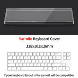 Acrylic Dust Cover for Keyboard Waterproof Dustproof Anti Stepping Protect Cover for 60 64 68 75 84 87 104 108 96 NJ68 Air Cover