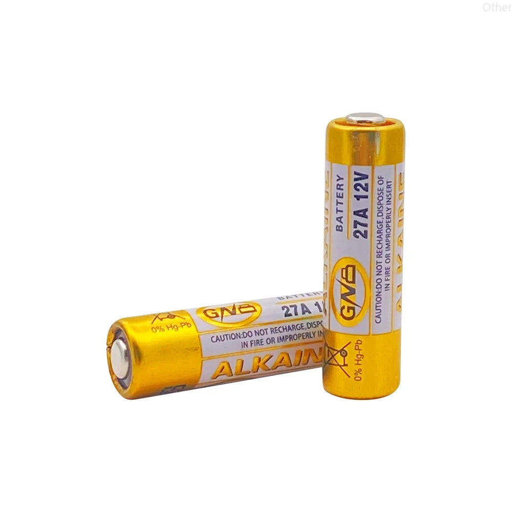 5PCS 12V 27A Dry Alkaline Battery for Doorbell,walkman,Car Alarm,Remote Control A27 27A G27A MN27 MS27 GP27 V27GA ALK27A A27BP