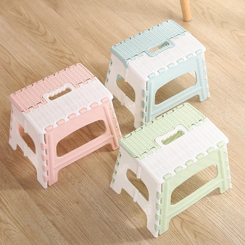 Foldable Stool Plastic Bathroom Chairs Outdoor Low Stool Portable