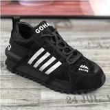 Chunky Sneakers Men Cover Bottom Board Shoes Fashion Casual Leather Mesh/Fabric Breathable Increased Internal Platform Shoes