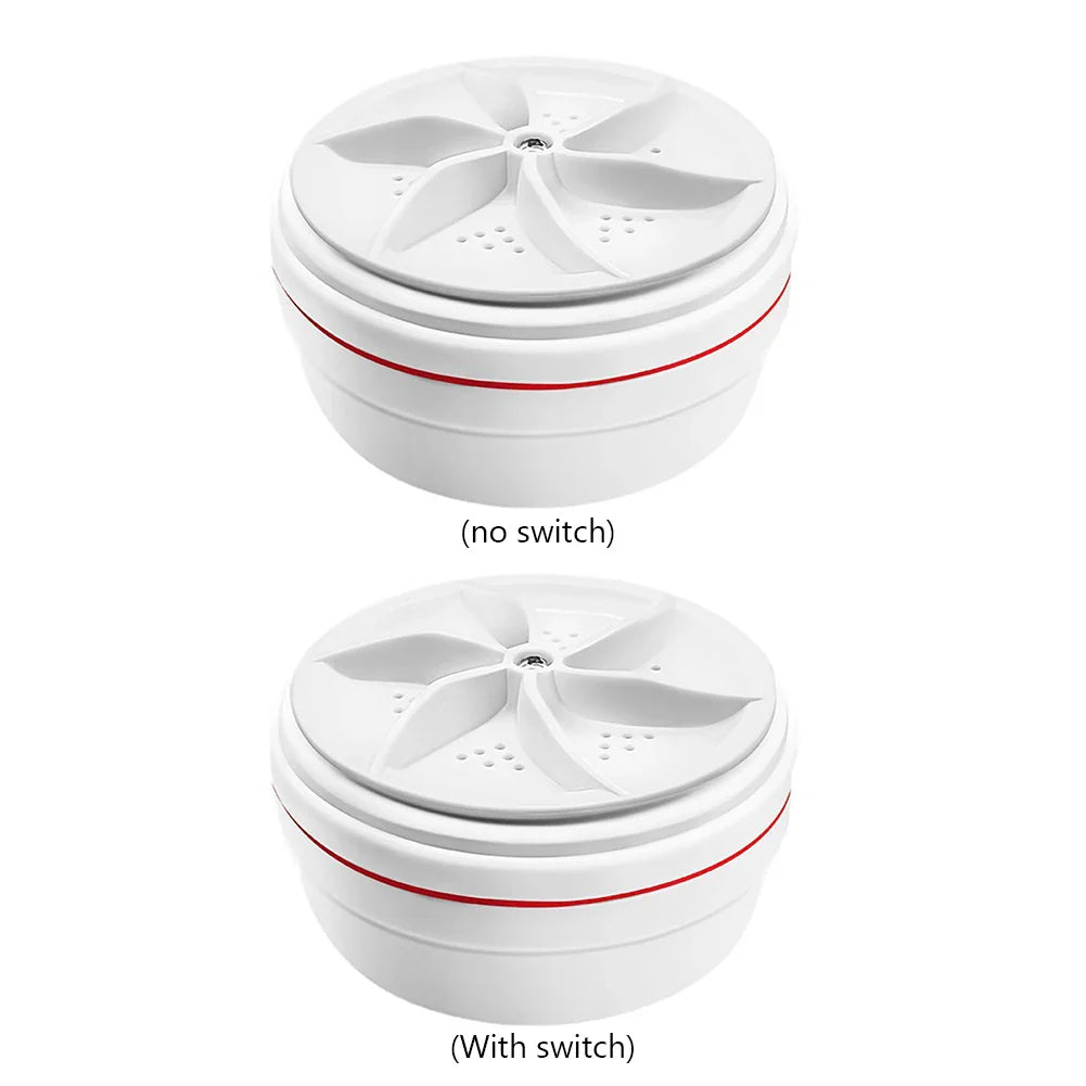 Portable Mini Turbo Washer USB Powered Cleaning Washing Machine for Underwear Socks Mini Ultrasonic Turbo Washer for Home Travel