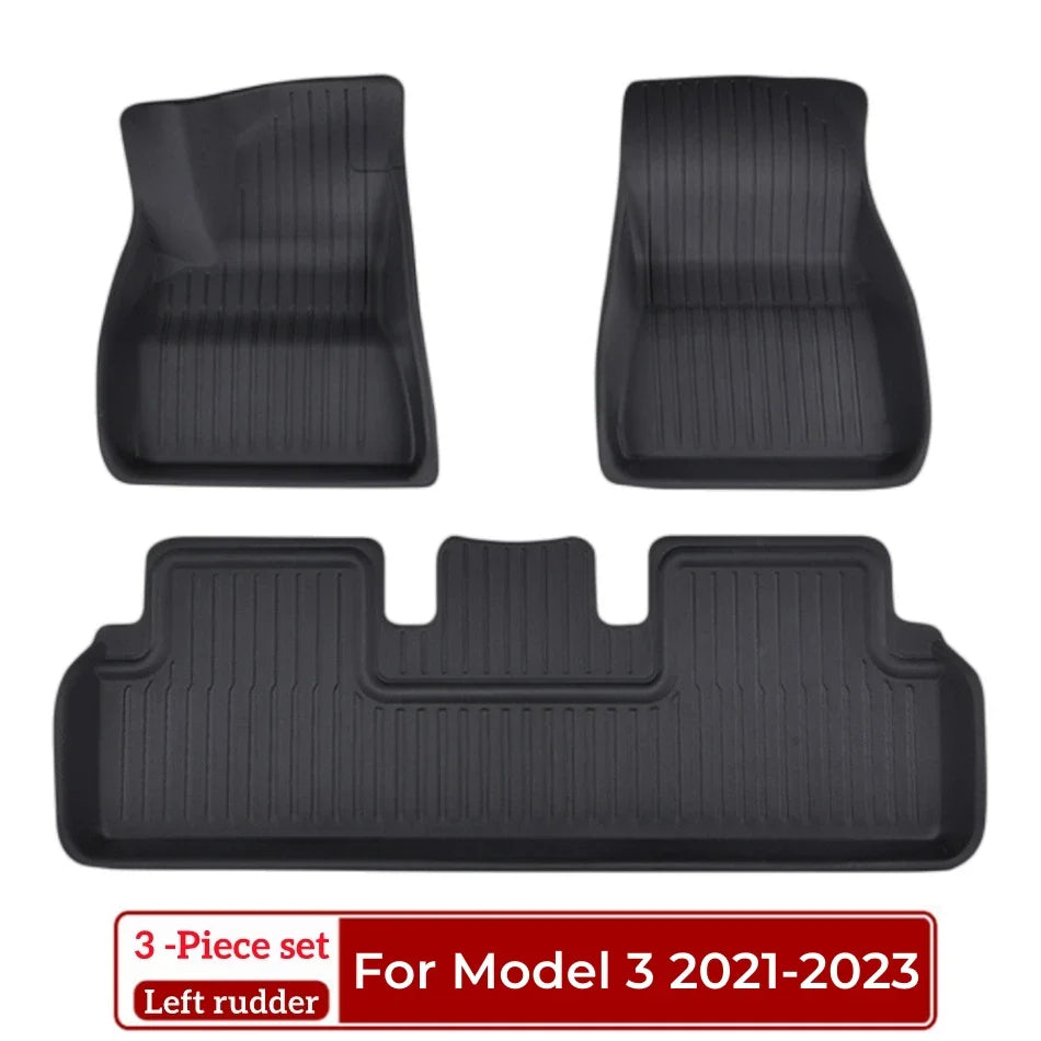 Model Y Model 3 Floor Mat 2017-2023 Luggage Mat Custom For Tesla Mat Trunk Mat 3D XPE All Weather Anti-Slip Set Floor Liner Mat