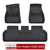 Model Y Model 3 Floor Mat 2017-2023 Luggage Mat Custom For Tesla Mat Trunk Mat 3D XPE All Weather Anti-Slip Set Floor Liner Mat