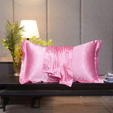 100% Pure Silk Pillowcase 2 PCS Queen King Size for Hotel Home Soft Healthy Cushion Cover Pillowcase Silk Pillow Case 48*74CM