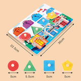 Kids Busy Board Montessori Toy Sensory Activity Educational Toys Sorters for Children Lock Busy Board Fishing Games Baby Toys