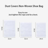 10pcs/20pcs Shoes Storage Bag Closet Organizer Non Woven Travel Portable Dust Proof Pocket Clothing Classified Hanging Bags