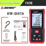 SNDWAY Laser Distance Meter Digital Rangefinder Mini Laser Tape Measure Range Finder Professional M/In/Ft Laser Measuring Meter